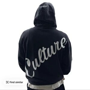 Culture Box Logo Hoodie, Mens L, black, BNWT